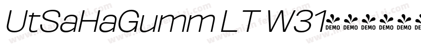 UtSaHaGumm LT W31字体转换